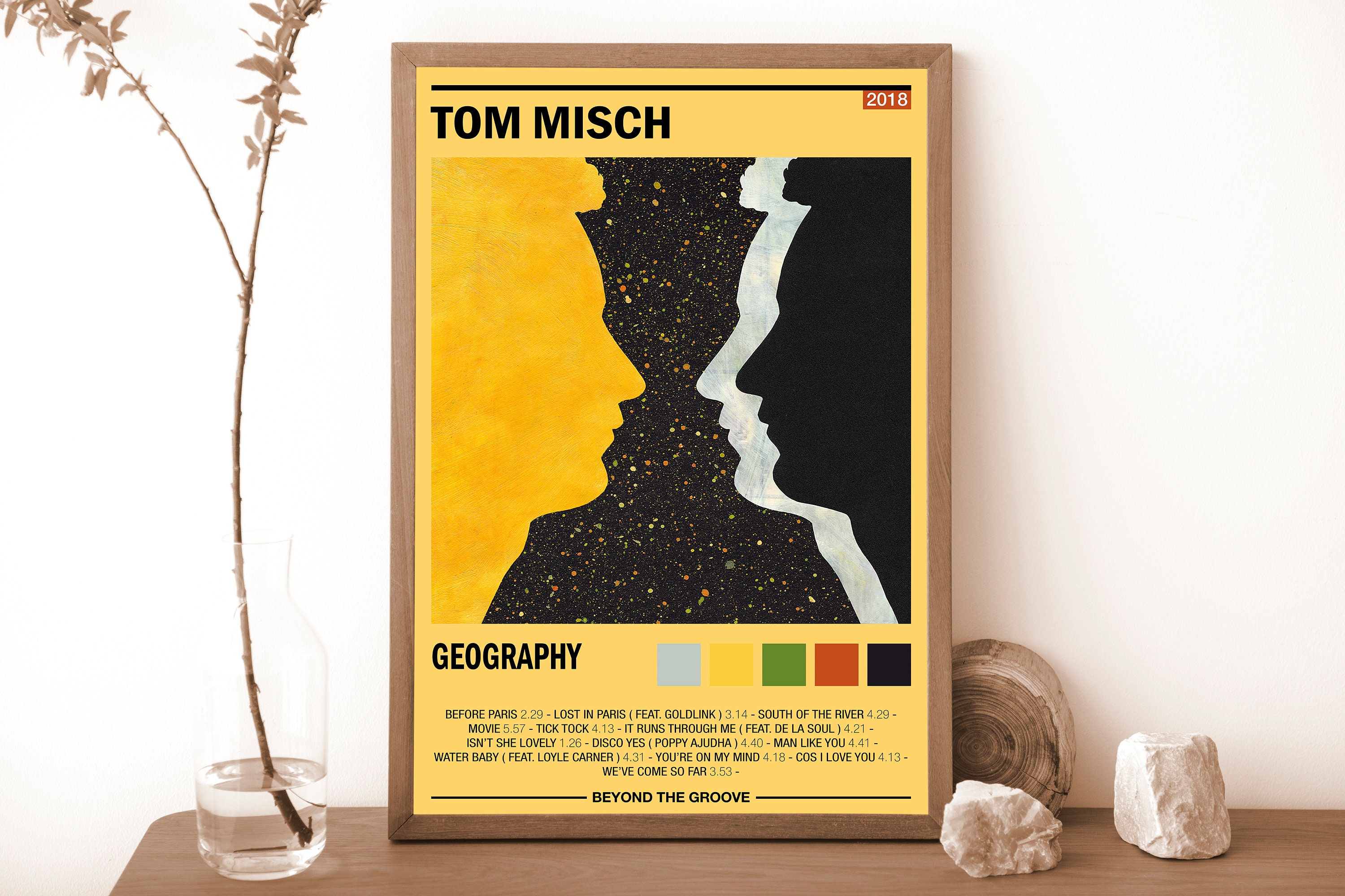 Tom Misch Poster | Geography Album Cover | Print Album Wall Art | Home ...