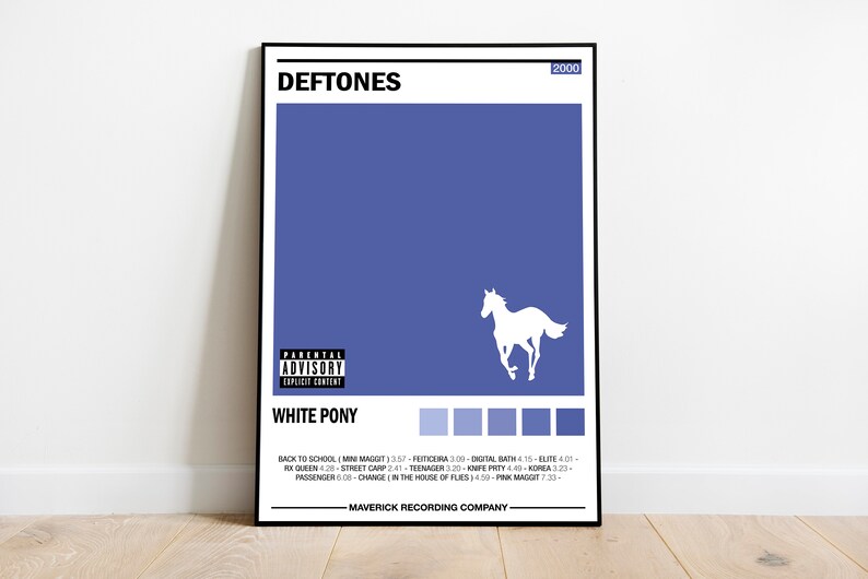 Deftones Poster Deftones Album Cover White Pony Album Wall Art Deftones Poster Deftones Album Cover White Pony Album Wall Art
