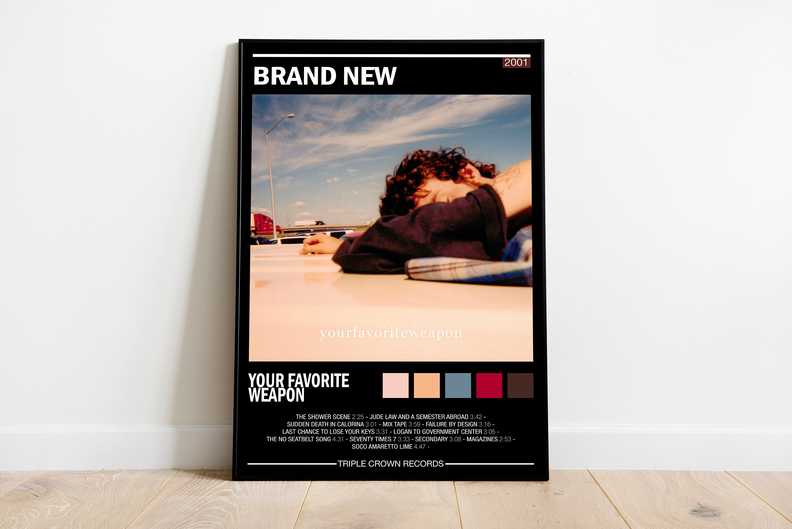 Brand New Poster | Your Favorite Weapon Album Cover | Album Wall