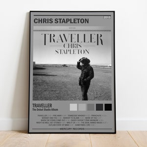 Affiche de Chris Stapleton | Couverture de l'album de Chris Stapleton | Art mural album de voyageur | Décoration d'intérieur | Cadeaux musique | Numérique JPG de haute qualité