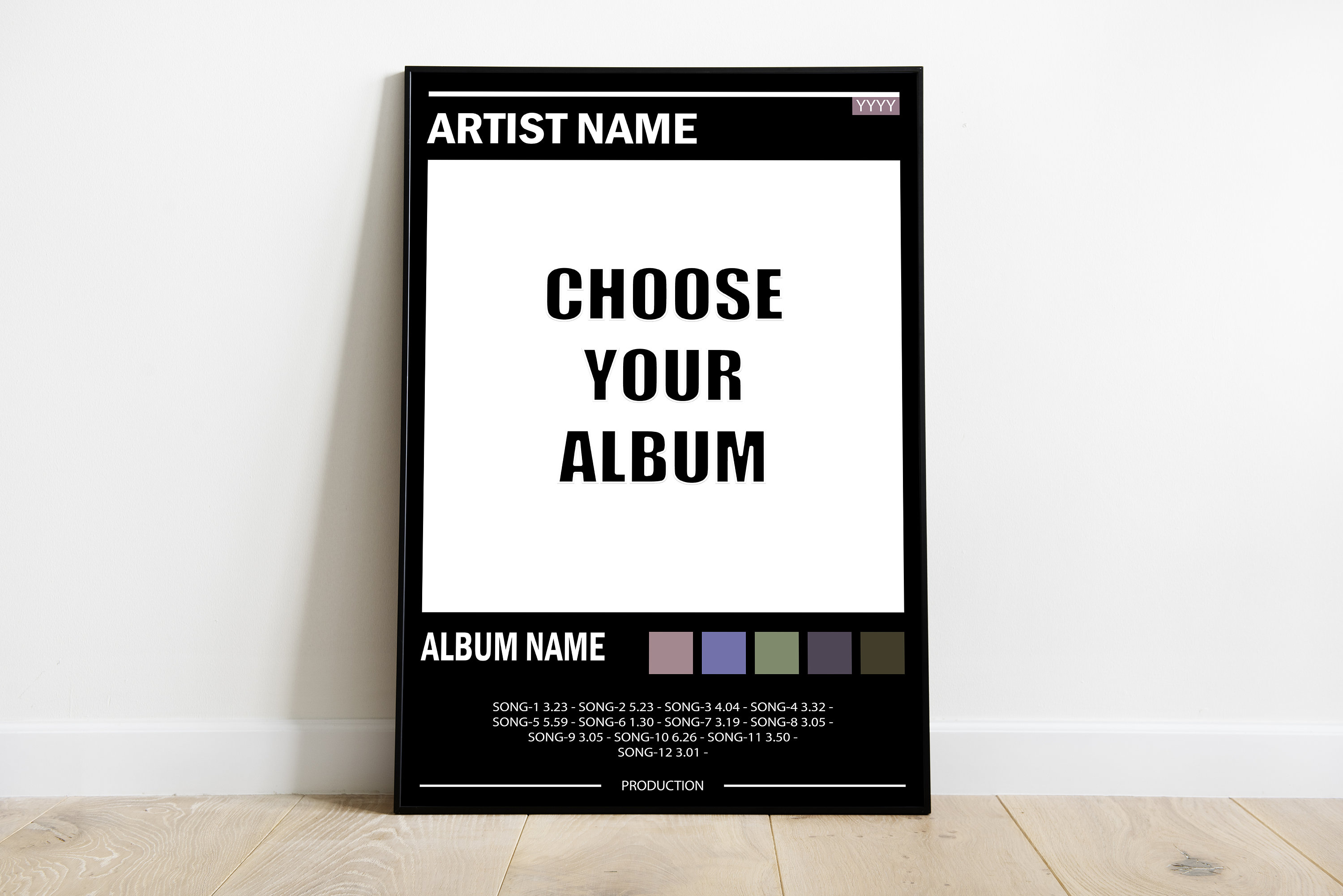 Custom Poster | Customize Album Cover | Custom Album Wall Art | Home Decor | Music Gifts | Digital | High Quality Print Music Album