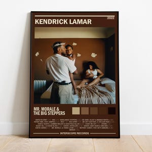 Kendrick Lamar Poster | Mr. Morale & The Big Steppers Album Cover | Album Wall Art | Home Decor |  Music Gifts | Digital | High Quality