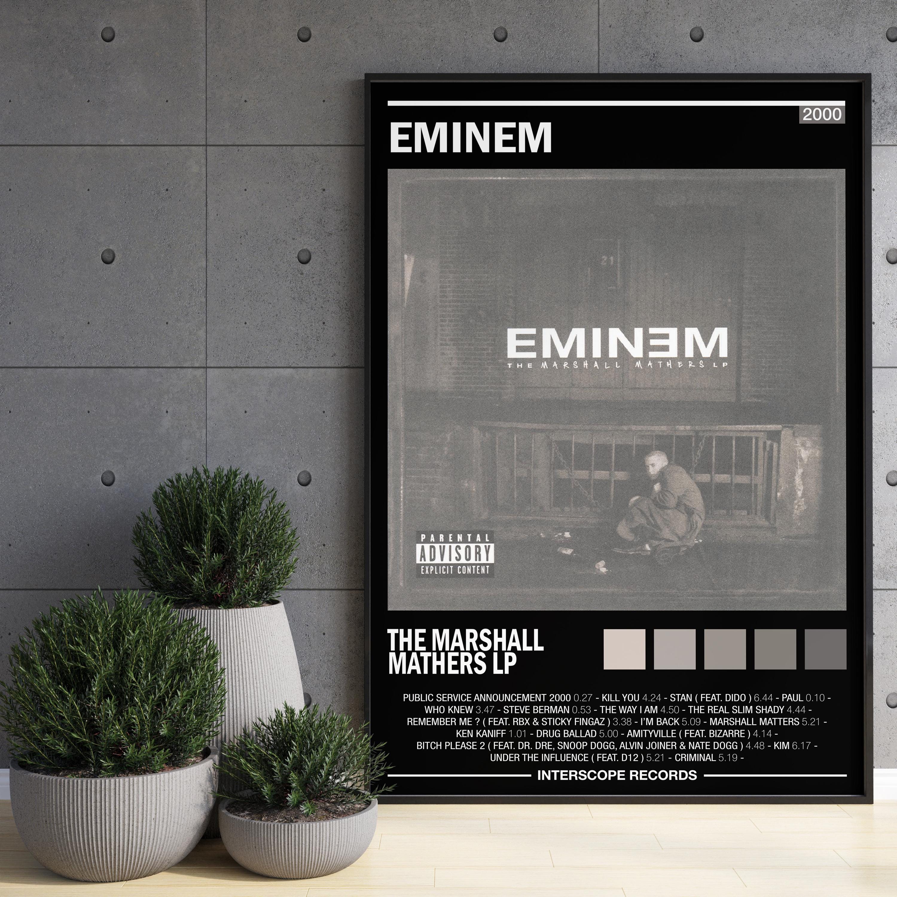 Discover Eminem Poster | The Marshall Matters LP Album Cover | Album Wall Art | Home Decor