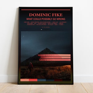 Dominic Fike Poster | Dominic Fike Album Cover | What Could Possibly Go Wrong Album Wall Art | Home Decor | Music Gifts | Digital | High