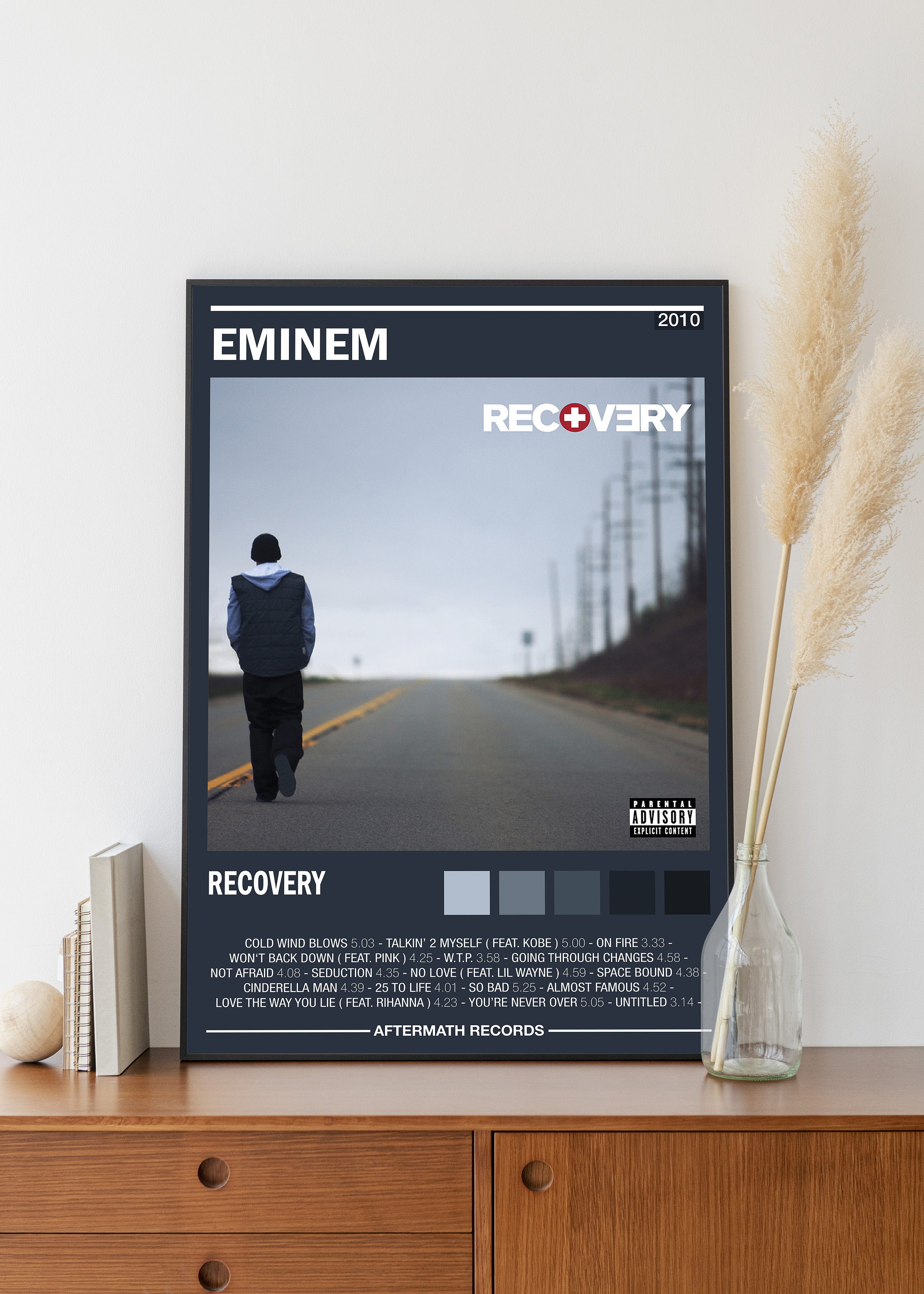 Eminem Poster | Recovery Album Cover | Album Wall Art | Home