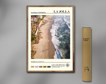 La Jolla Print, La Jolla Wandkunst, San Diego Poster, La Jolla Foto, La Jolla Poster, USA, San Diego, Real Photo, Traveller, California