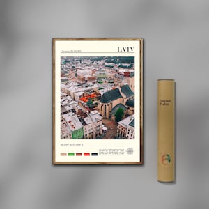 Lviv Print, Ukraine Wall Art, Lviv Poster, Lviv Photo, Lviv Poster, Europe, Digital Oil Paint, Traveller, City Art, Digital Manual