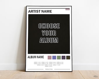 Custom Poster | Customize Album Cover | Custom Album Wall Art | Home Decor | Music Gifts | Digital | High Quality Print Music Album