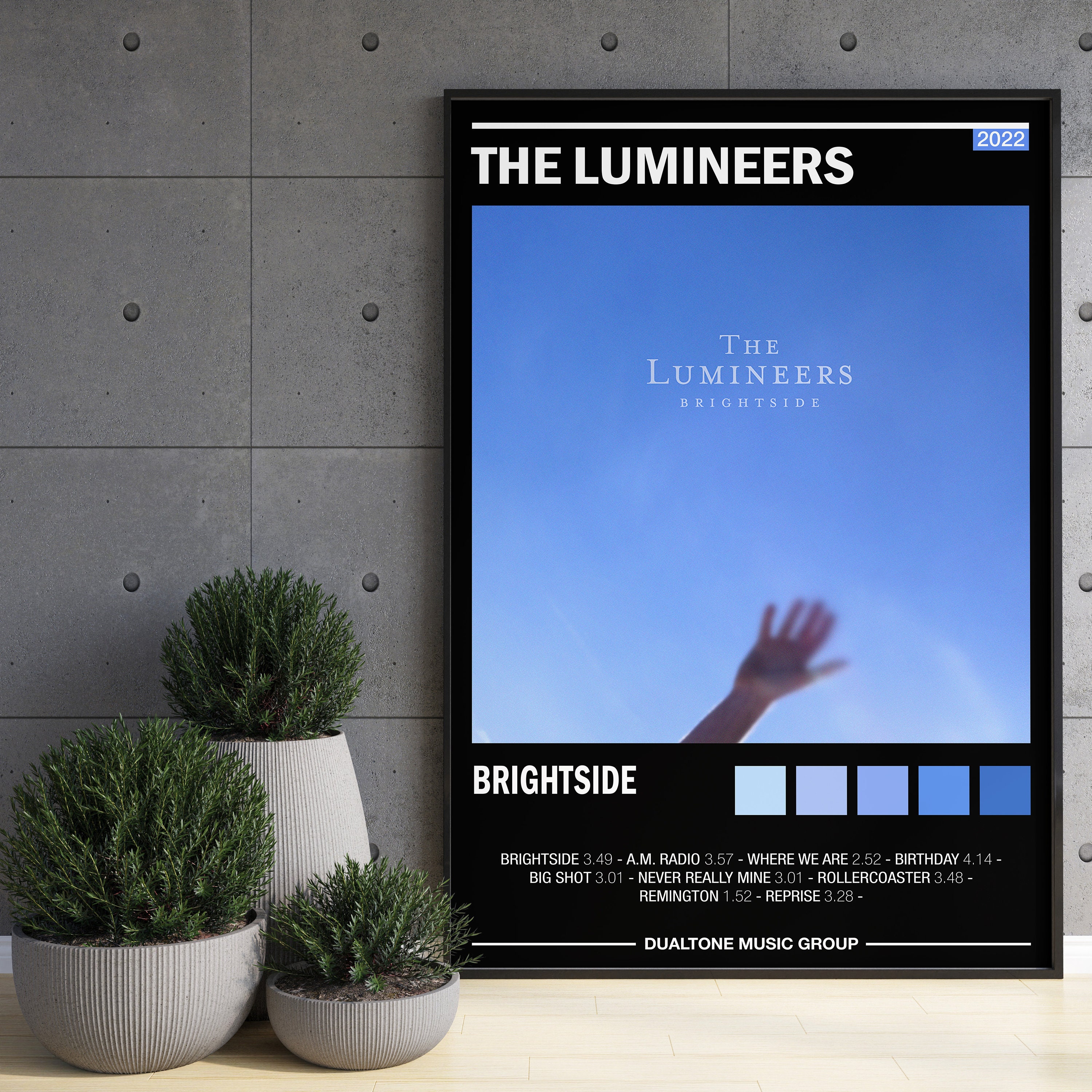 The Lumineers Poster Brightside Album Cover Print Album Wall Art Home ...