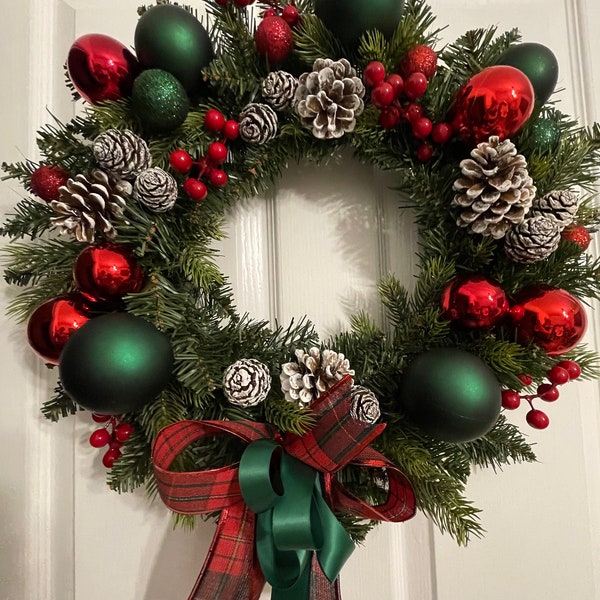 Christmas wreath for front door