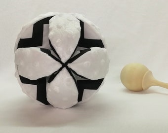 Montessori sensory ball, Takane Ball, Black and White Ball, Hanging Ball, Soft Toys For Kids, Puzzle Ball, gift newborn girl and boy.