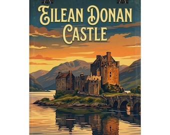 Eilean Donan Castle | Scottish Landmarks Rolled Posters | Scotland Landmark Prints, Travel Wall Art