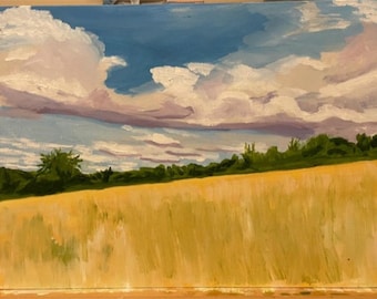 View across the fields at Chipstead