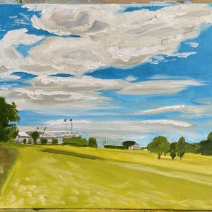 View up the 5th Fairway at Epsom Downs Golf Club