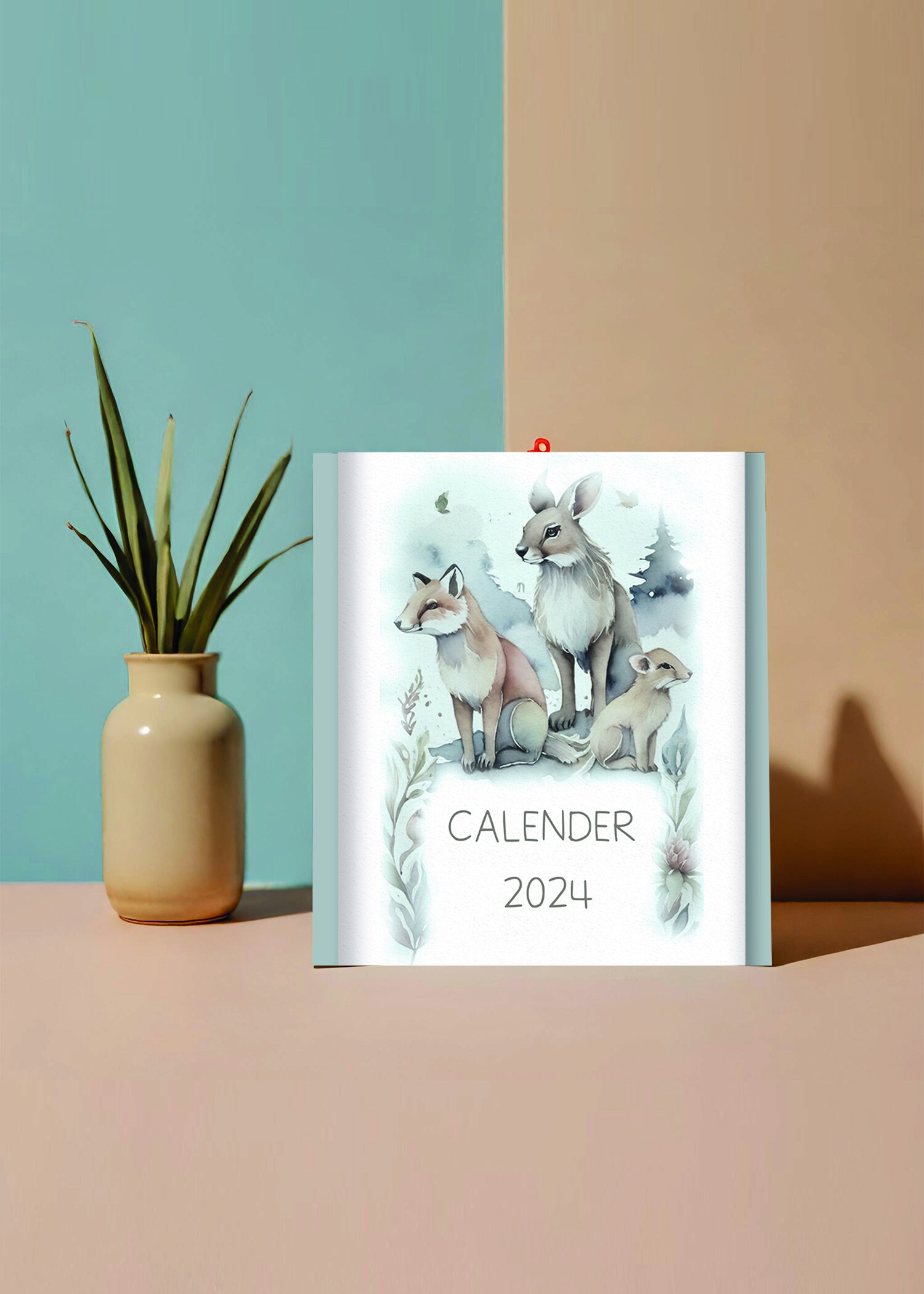 Digital Calendar Wall Calendar Printable Monthly Calendar 2024 Calendar