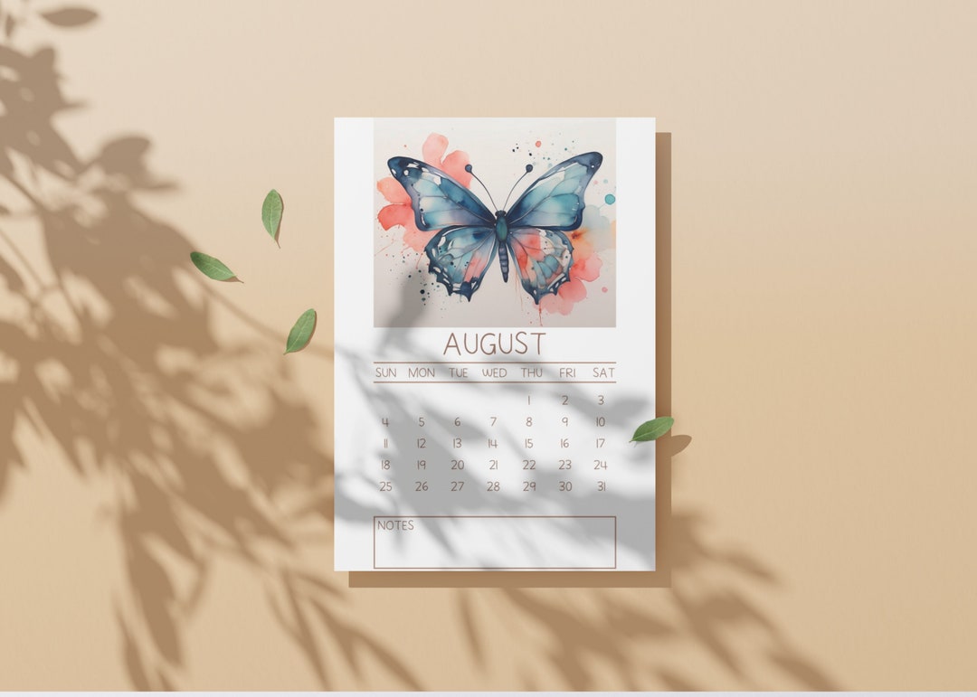 Digital Calendar Wall Calendar Printable Monthly Calendar 2024 Calendar