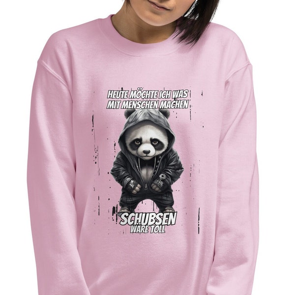 Unisex-Pullover mit lustigen Panda