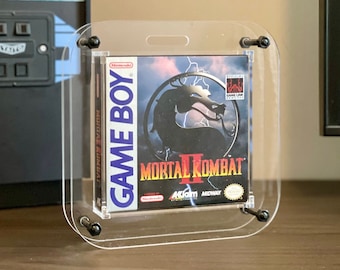 Gameboy protection Plexiglas case for Game Boy Advance games, GBC, DMG Gameboy Color display, retrogame collectors' box. Gameboy Advance
