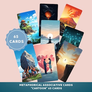 Metaphoric Associative Cards, Coaching and Therapy Tool, MAC. Digital and Printable, PNG/PDF