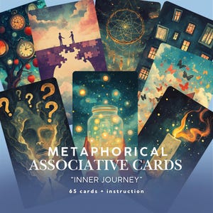 Metaphorical Cards "Inner Journey", Coaching and Therapy Tool. Personal Development. Visual storytelling, Vibrant illustrations