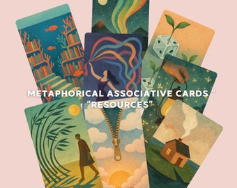 Metaphoric Cards "Resources", Coaching, Therapy Tool. MAC Digital and Printable, PNG/PDF