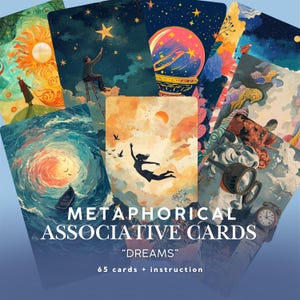 Karty metaforyczne „Sny”, narzędzie coachingowe i terapeutyczne. Wizualne opowiadanie historii. Cyfrowa talia MAC