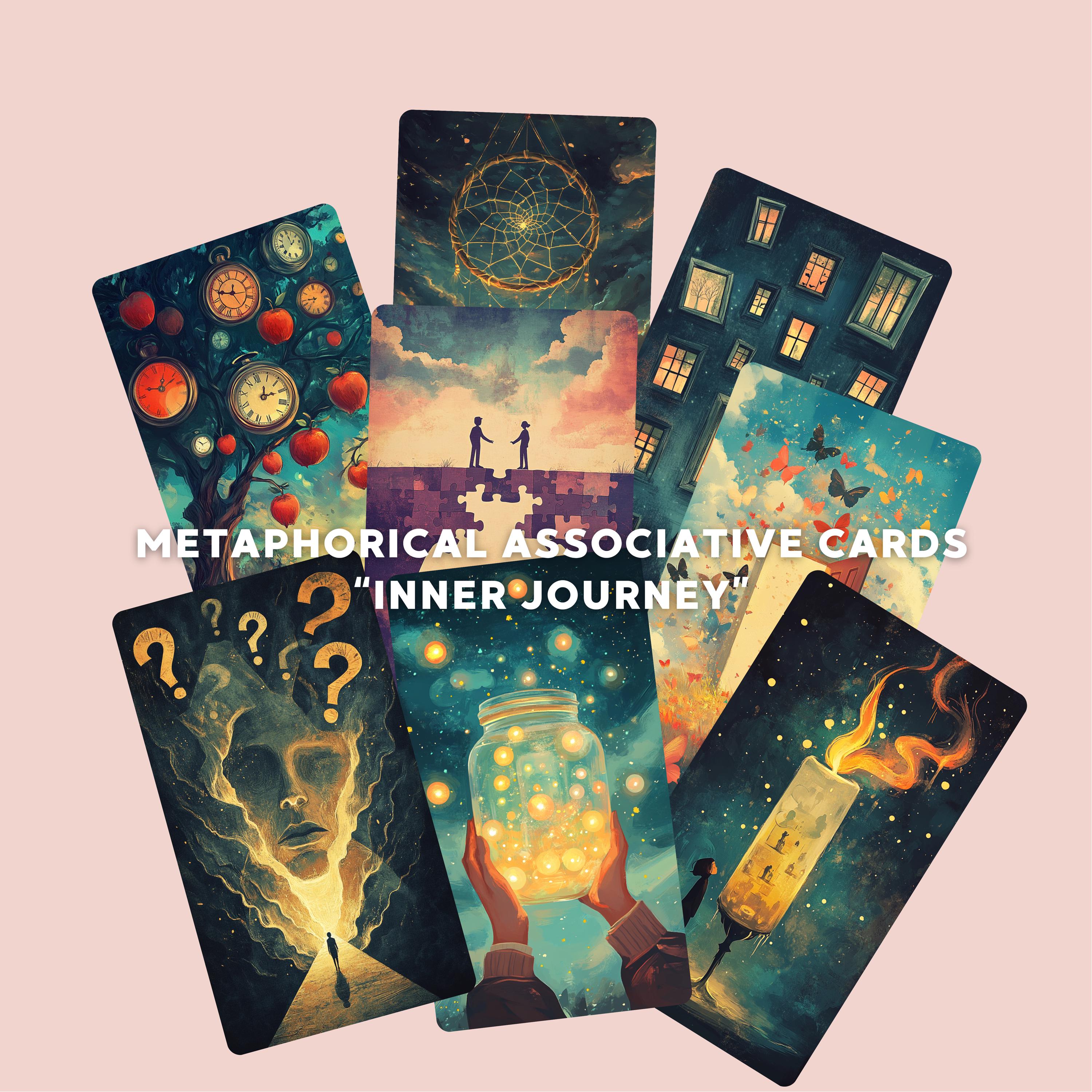 メタファーカード「内なる旅」、コーチングとセラピーツール。自己啓発。ビジュアルストーリーテリング。デジタル、PDF、PNG。 - Etsy 日本