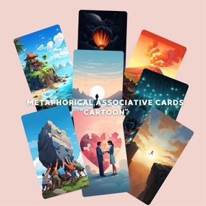 Metaphoric Associative Cards, Coaching and Therapy Tool, MAC. Digital and Printable, PNG/PDF