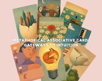 Metaphorical Associative Cards, 'Gateways to Intuition' (PDF/PNG) Therapy and coaching tool