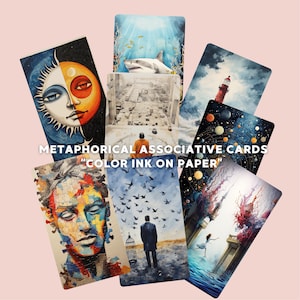 Carte associative metaforiche, strumento di coaching e terapia, MAC. Digitale e stampabile, PNG/PDF