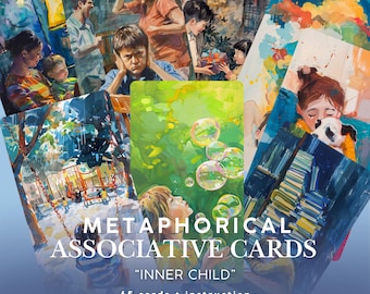 Metaphorical Cards "Inner Child", Coaching and Therapy Tool, Trauma Recovery. MAC Digital, PNG/PDF