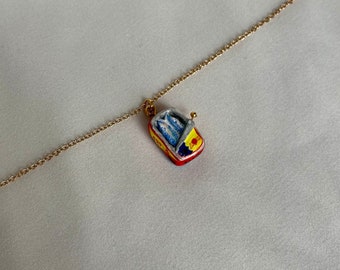 Sardine Necklace - Tinned Fish Charm - Anchovy Necklace - Fish Necklace - Clay Charm Necklace - Fish Pendant