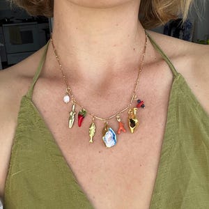 Mediterranean Charm Necklace: Handmade Italian Summer Style