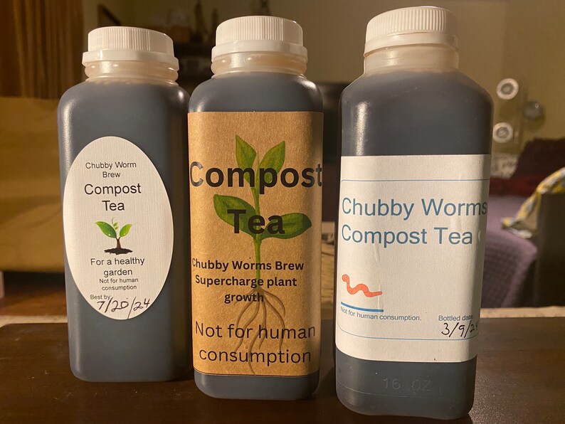 16 Ounce Bottle of Compost Tea, Fertilizer, Plant Food, Organic ...