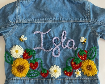 Personalised denim jacket