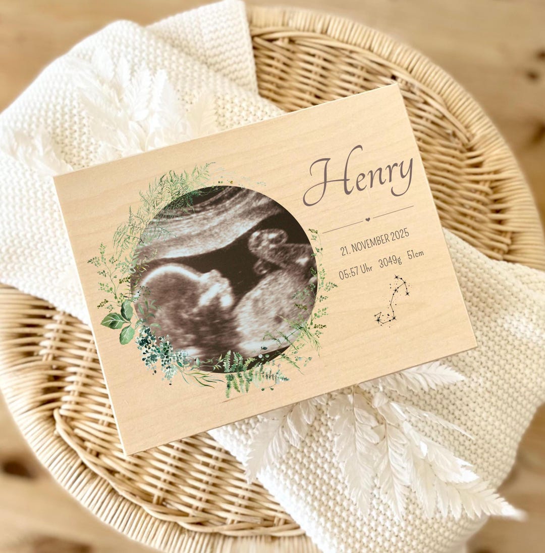 Memory Box Birth Baby Personalized Ultrasound Image Baby Gifts Gift ...
