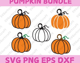 pumpkin svg, Fall Pumpkin Svg,Silhouette Cameo,Cricut, Cutting Files, Svg Files,Pumpkin clipart ,Pumpkin set svg,DXF EPS