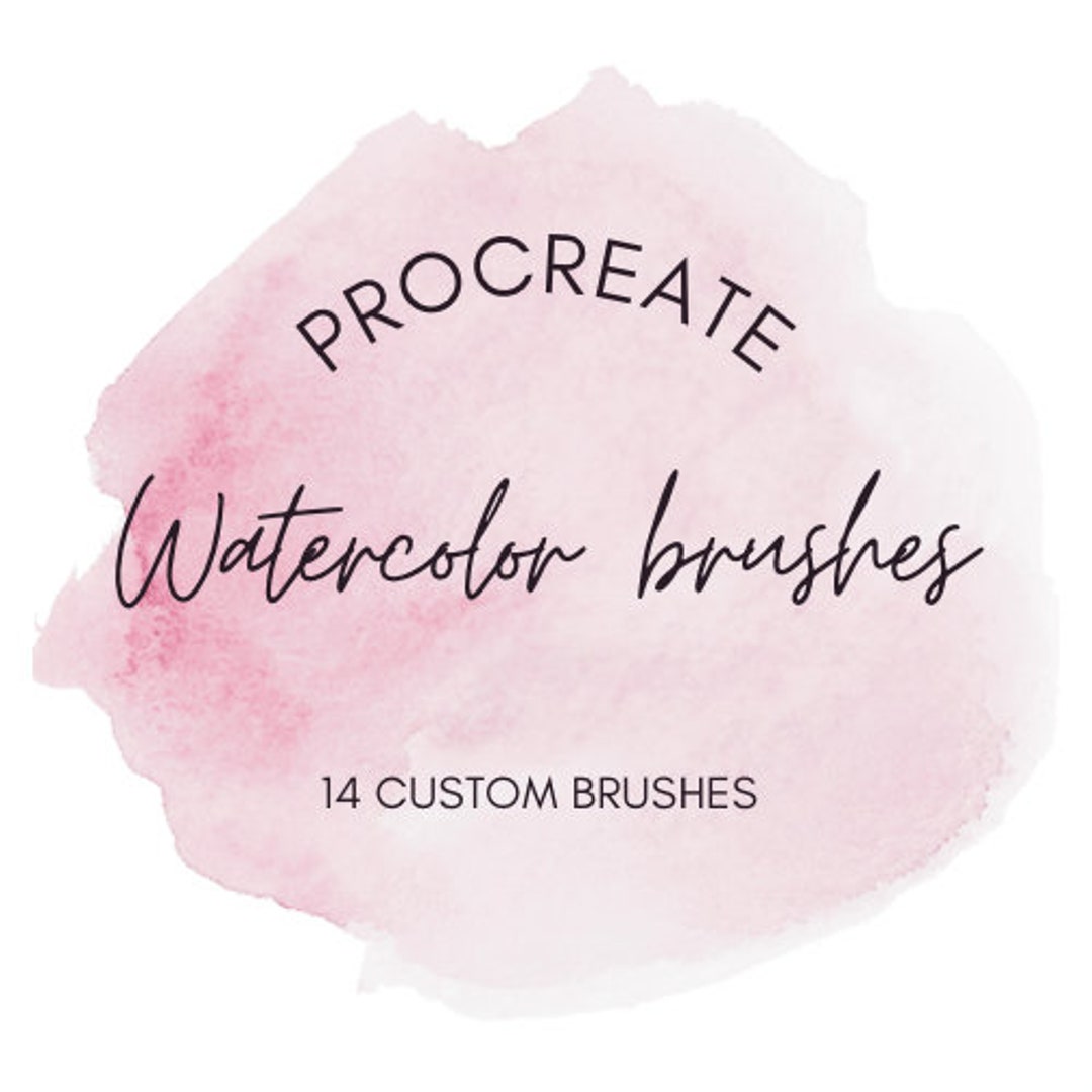 Digital Watercolor Set for Procreate iPad With Realistic Brushes - Etsy