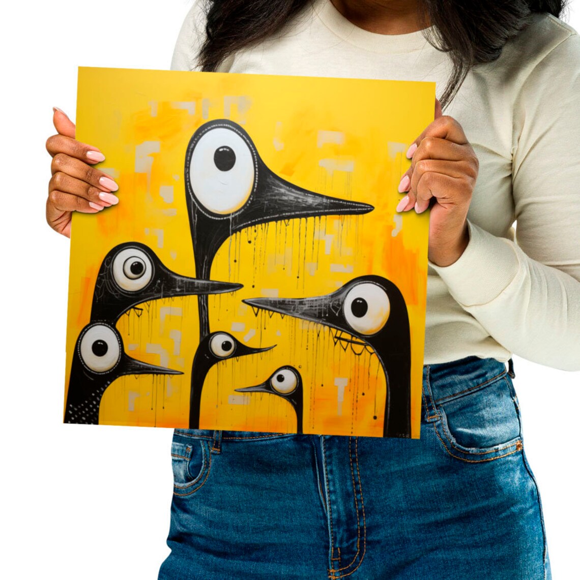 Quirky Wall Art Whimsical Art Funky Wall Art Aesthetic Posters Unique