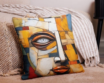 Faces by Freddie Vol. 1 Pillow | Modern art home decor