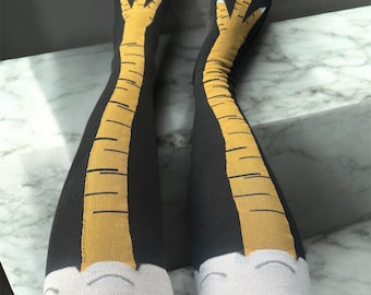 Witzige Damensocken – mit Hühnerfußmuster, originell und das perfekte Geschenk