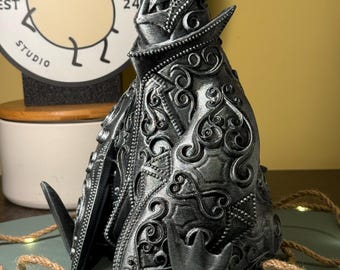 Estatua de Empoleon: coleccionable de estilo antiguo, impresa en 3D, ideal como regalo para gamers.