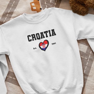 Croatia Sweatshirt With Love