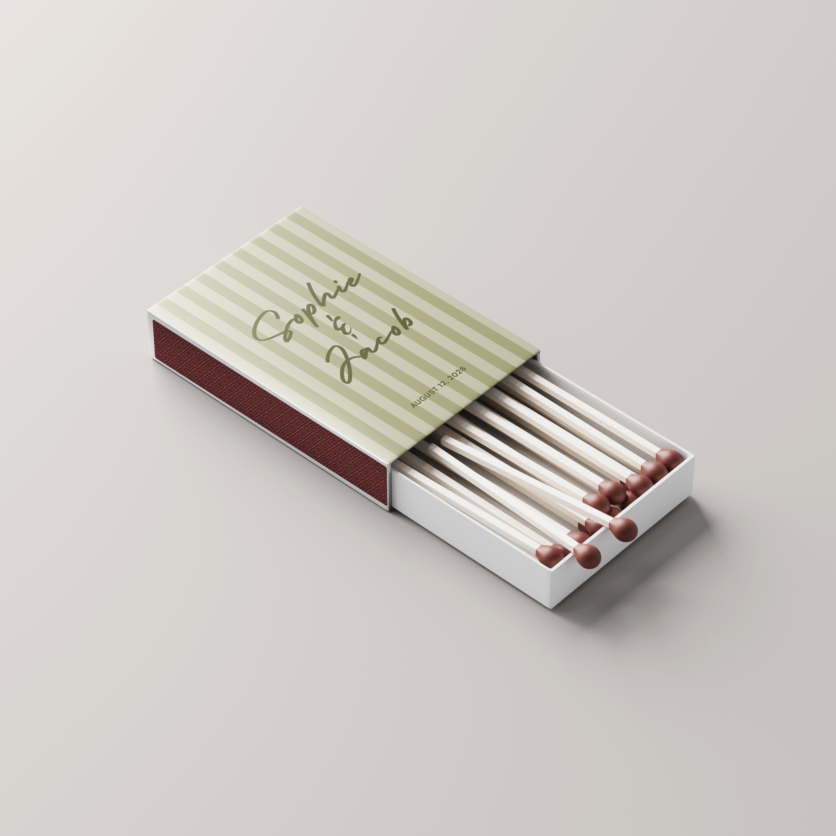 Customizable Matchbox Customizable Wedding Matchbox Custom Matchboxes Personalized Custom ...