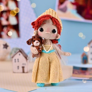 Crochet pattern  Anastasia,  English pdf