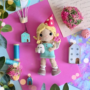 Crochet pattern  doll Tooth Fairy , ENG pdf