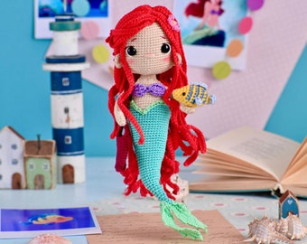 Patrón de crochet Ariel y su amiga, INGLÉS pdf