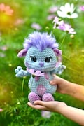 Low Sew That Meme Fairy Monster Crochet Pattern, Unlocked Childhood Memory Plush Tutorial, Y2K Nostalgia Winged Fluffy Toy, Amiguru ENG PDF product logo