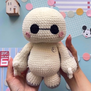 Easy Crochet Robot Pattern, Beginner Friendly Healthcare Companion Plush Tutorial, Soft White Marshmallow Bot Amigurumi PDF