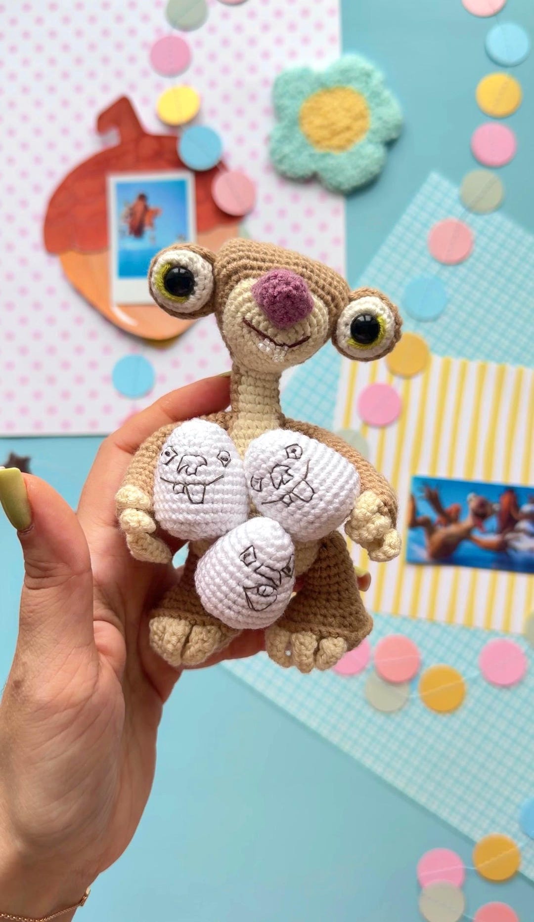 Crochet Little Sloth, Amigurumi English PDF Pattern - Etsy
